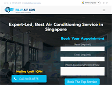 Tablet Screenshot of billyaircon.com.sg